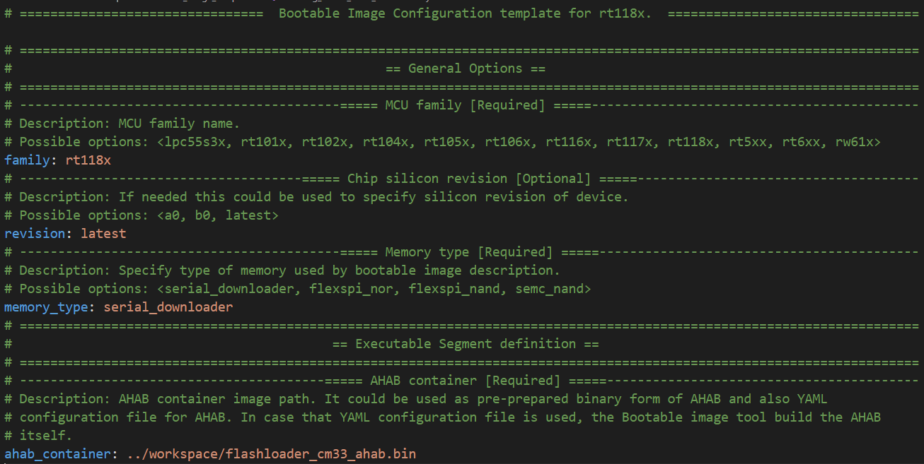 Bootable image configuration
